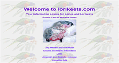 Desktop Screenshot of lorikeets.com